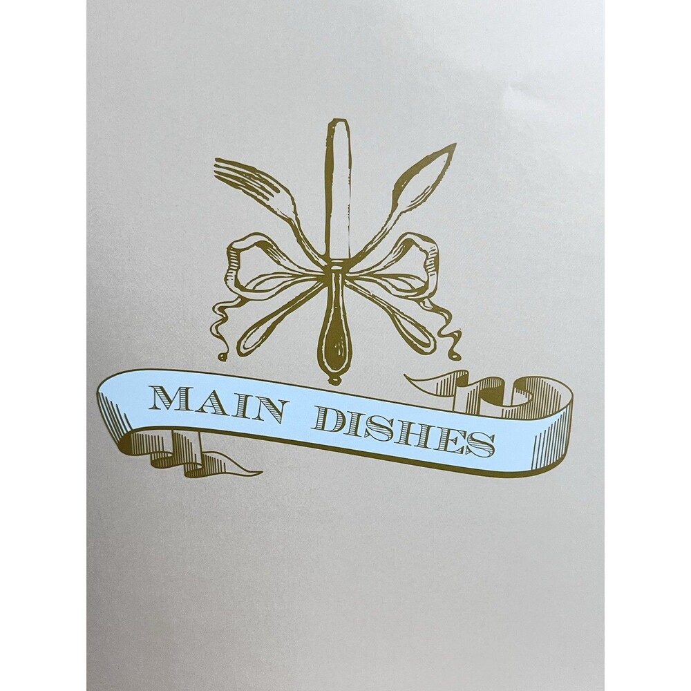 Vintage Eccolo Recipe Binder Organizer Keeper Gold Utensils Culinary Great Gift - Picture 2 of 12